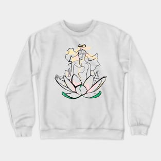 Single Line - Lotus Crewneck Sweatshirt